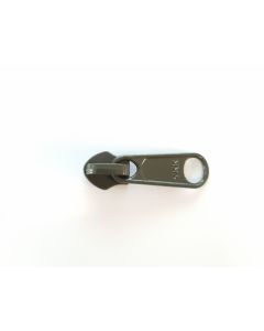 YKK No 8 Chain Military Green Slider (Single) - Standard free lock long pull (DFL)