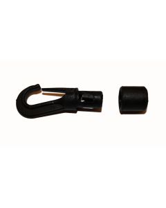 5mm Black Karabiner / Carabiner Shockcord Hook