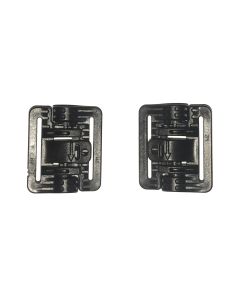 Pair of Black ROC 40 - Rapid Open Connector closed