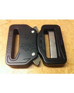 AustriAlpin 33mm Matt Black Cobra Buckle + Clips FC33MVF-B