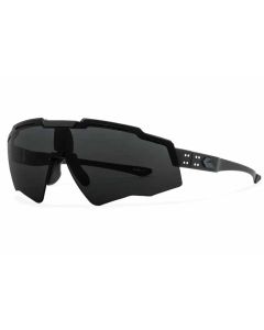 GATORZ-MILSPEC-BALLISTIC-BLASTSHIELD-,-BLACK-WITH-BLACK-LOGO-SMOKED-POLARZIED-WITH-ANTI-FOG-FRONT-VIEW