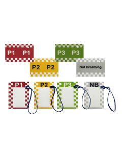 NHS TEN SECOND Triage Tags (Casualty labelling following triage) Pack of Ten
