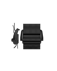 Black Fidlock V-BUCKLE 25mm + Pull Tab