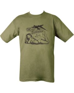 Miss Behavin T-Shirt - Olive Green