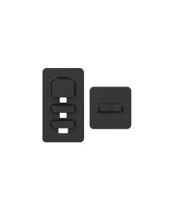 Black Fidlock V-BUCKLE 25mm + Pull Tab