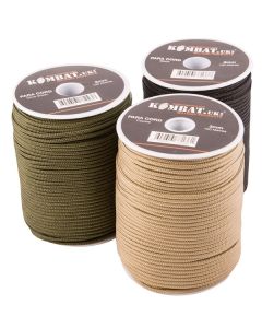 Kombat Para Cord 100m Black - Olive Green
