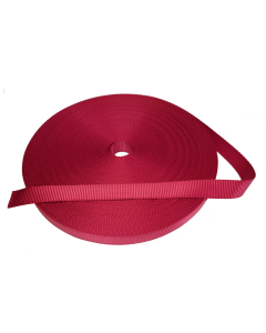 Crimson-25millimetre-1"-woven-polyester-webbing-