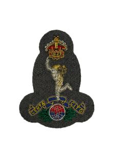 Royal Signals Ranger Regiment Wire Embroided Cap / Beret Badge (Kings Crown)