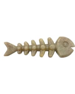 SodaPup Brown Fish Bone Ultra Durable Nylon Chew Toy