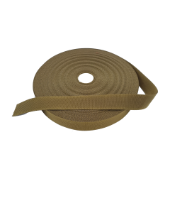 Coyote-Brown-38mm-1.5"-Plain-Weave-Webbing-roll