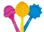 sodapup-lickstick-from-left-to-right,-pink-ice-cream-cone,-yellow-honeycomb,-blue-flower