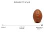 MKB Football Dog Toy - Durable Chew Toy & Treat Dispenser - Large - Brown