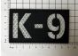 K9 Patch – Laser Cut Velcro ID for Working Dog's or Handlers (Silver Background) 9cm x 5cm