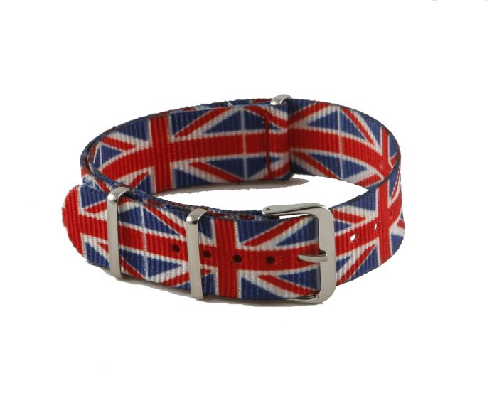 Union Jack Colours NATO G10 Nylon Military Watch Strap