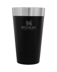 stanley-500ml-tumbler-matte-pebble-black-front-view-with-logo