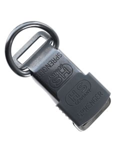 Herm Sprenger ClicLock Buckle 21 mm - with D-Ring - Stainless steel rustproof (Black)