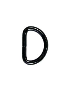 30mm Metal D-Rings – Matt Black for Bags & Crafts