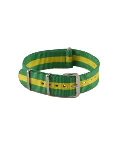 Brazil Flag NATO G10 Nylon Military Watch Strap