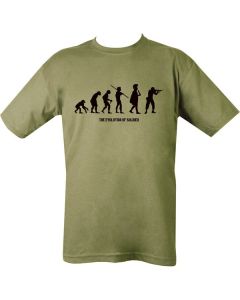 British Military Evolution T-Shirt - Olive Green