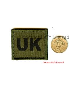 Olive Green Velcro Ubacs United Kingdom UK ID Patch