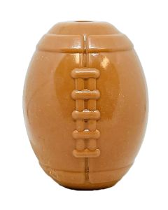 MKB TPE Football - Durable Synthetic Rubber Chew Toy and Treat Dispenser - Medium - Brown