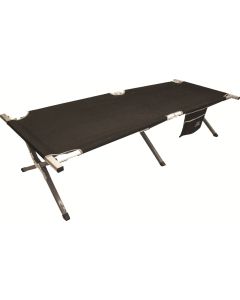 Military Style Aluminium Black Camp Bed