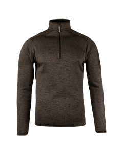 Jack Pyke Melange Quarter Zip Fleece – Brown Fleck Outdoor Pullover