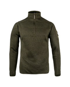 Jack Pyke Melange Quarter Zip Fleece – Green Fleck Outdoor Pullover