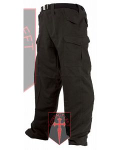 US Army Style Combat Cargo Trousers Black