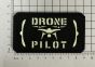 DRONE PILOT Laser-Cut Badge – Glow in the Dark, Velcro Backed (5cm x 9cm) - TRF