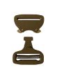 AustriAlpin 45mm 1.75" Coyote Brown Cobra Buckle - Male Adjustable Female Fixed FY45CVF