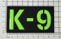 K9 Patch – Laser Cut Velcro ID for Working Dog's or Handlers (Green Background) 9cm x 5cm
