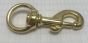 Solid Brass Swivel Trigger Hook (19mm Round Eye)