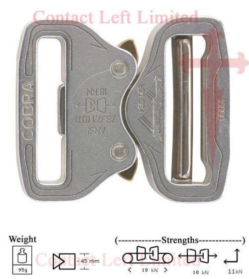 AustriAlpin Ansi Cobra 45mm ( 1.75" ) Buckle (polished)
