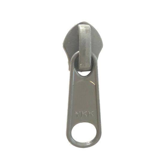 YKK-No-8-Chain-Wolf-Grey-Reverse-Slider-with-Long-Pull-(DFBL)