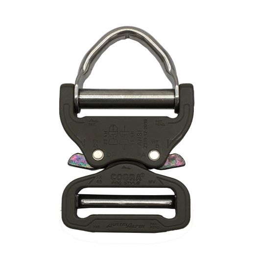 Austrialpin 45mm/1.75" D-Ring Cobra Buckle - Brown Grey - FX45QVD-XB