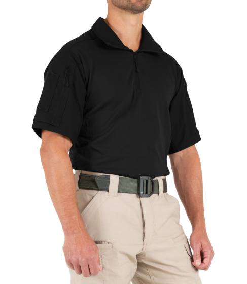 112017-black-defender-short-sleeve-shirt-worn-by-man