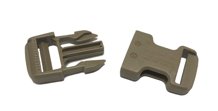 Duraflex Tan 499 Mojave Side Release Buckle 25mm - 1" (Male Adjustable - Female Fix)