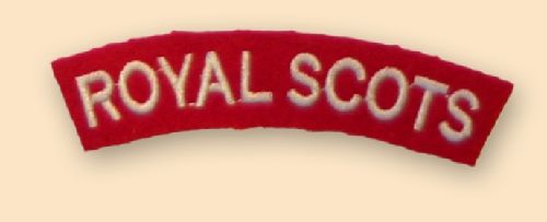 Royal Scots Shoulder Titles (pair)