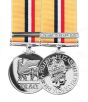 Official OP Telic IRAQ Miniature Medal + Ribbon and Clasp