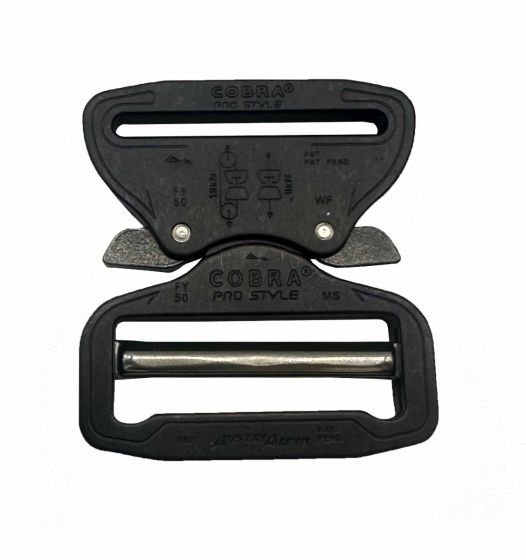  50mm / 2" AUSTRIALPIN Cobra Pro Style buckle Matte XL clips FY50MSF-XB ELOX 