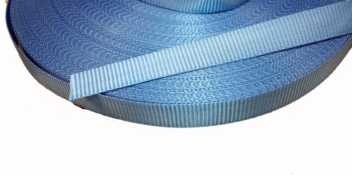 25mm 1" Light Blue Webbing - 1300kg Breaking Strain