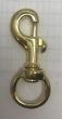 Solid Brass Swivel G Hook (19mm Round Eye)