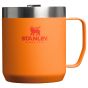 stay-hot-legendary-camp-mug-stanley-mug-front-view-goldenrod-coral