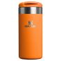 aerolight-transit-mug-0.35litre-travel-flask-goldenrod-coral-front-view
