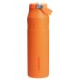 golden-coral-1.06litre-iceflow-bottle-stanley-front-view