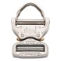 AustriAlpin 38mm / 1.5" Chrome Cobra Buckle and Parachute D Ring FX38AVD