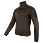 jack-pyke-melange-quarter-zip-fleece-brown-fleck-side-view