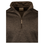 jack-pyke-melange-quarter-zip-fleece-brown-fleck-zip-detail