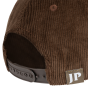 Jack Pyke cord baseball hat brown adjustable snap buckle detail